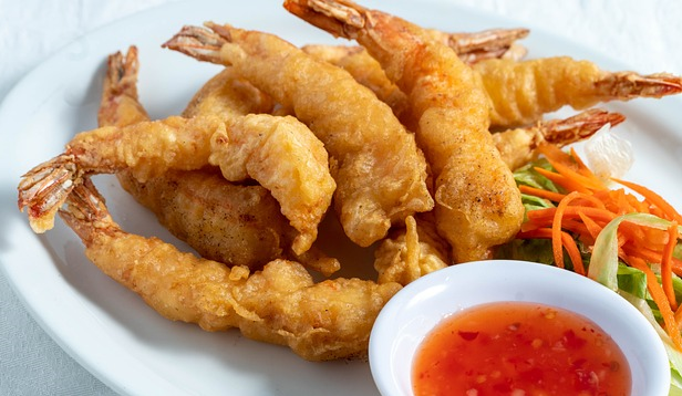 새우 튀김 요리