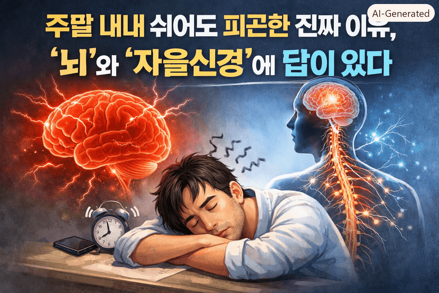 주말 내내 쉬어도 피곤한 진짜 이유, '뇌'와 '자율신경'에 답이 있다