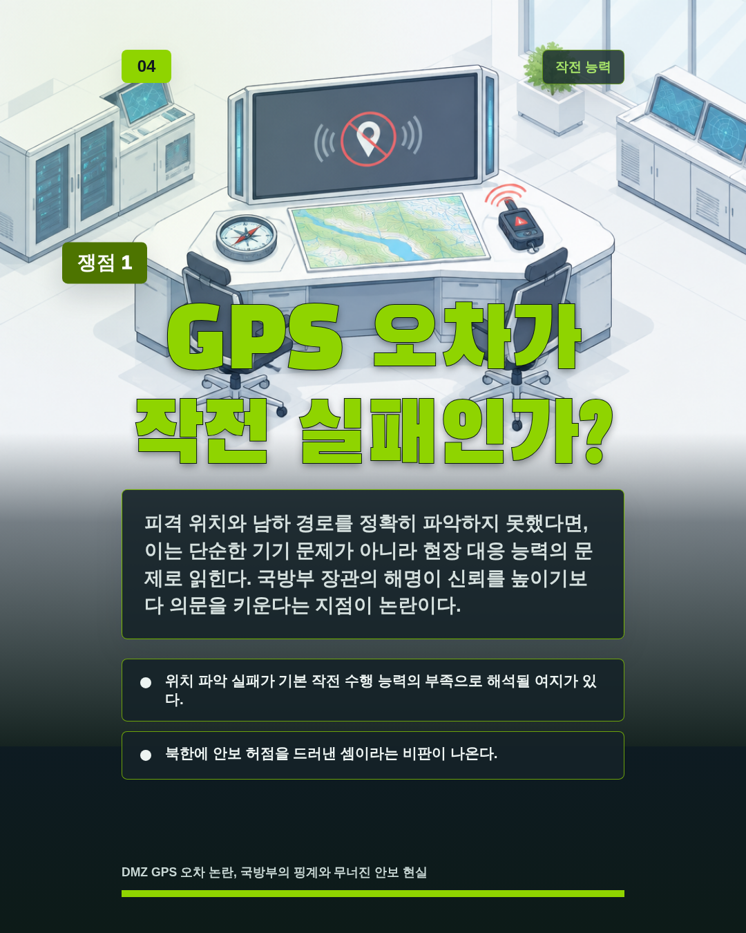 GPS 오차가 작전 실패인가?