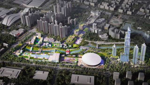 CJ라이브시티가 조성하던 K-컬처밸리 조감도.