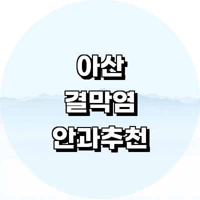 아산시 안과