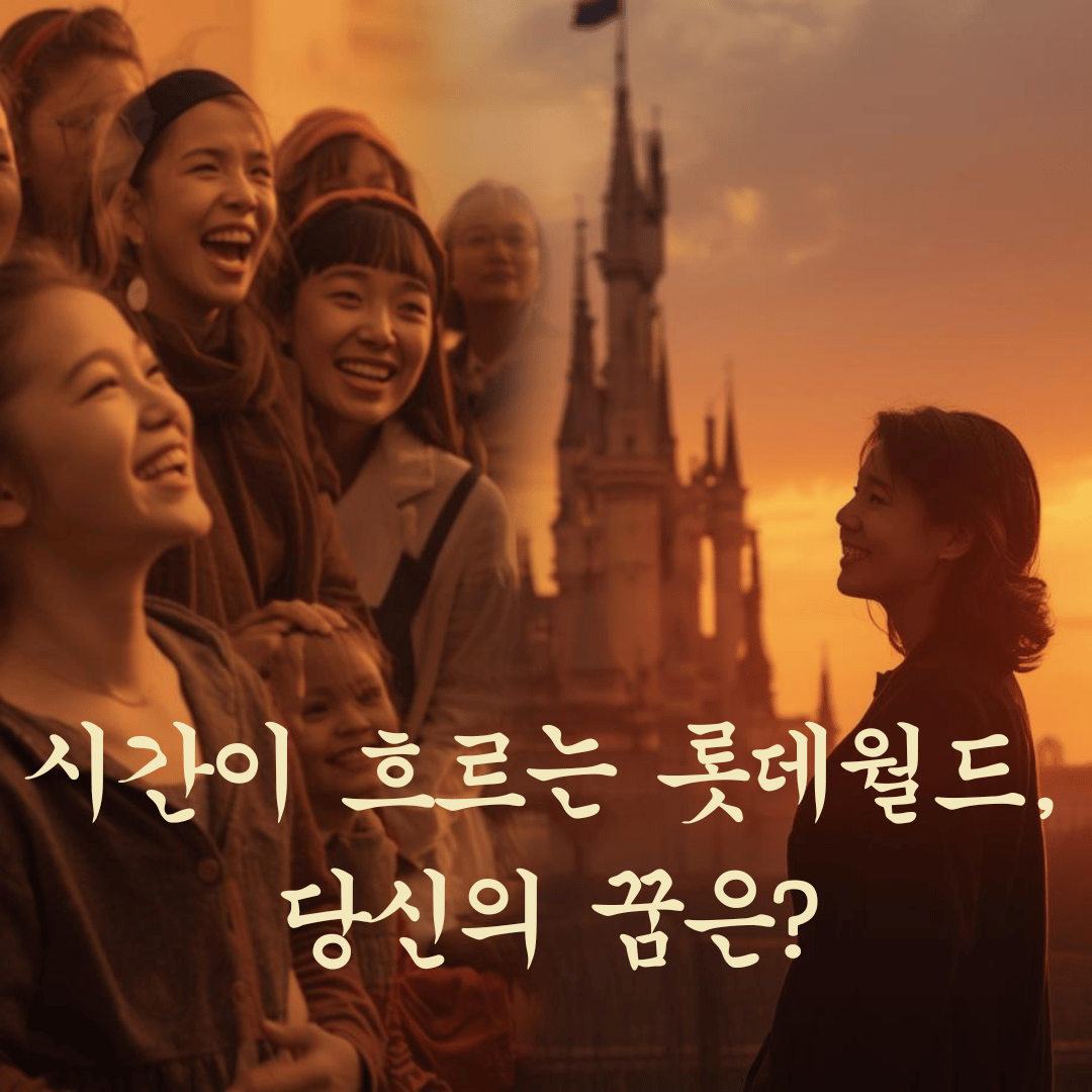 롯데월드에서 과거의 즐거움과 현재의 고요함이 공존하는 감성적인 풍경