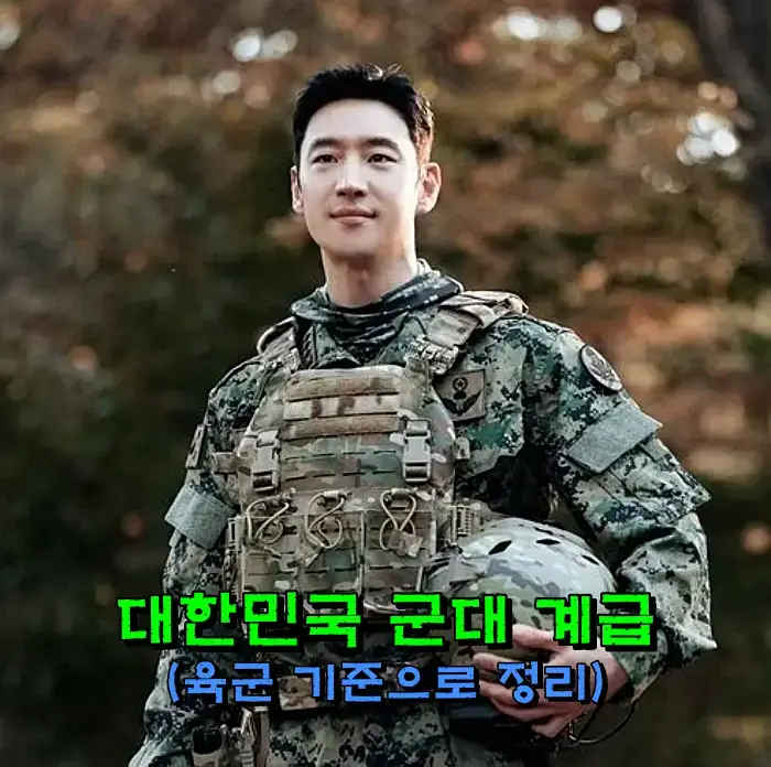 군인 계급표 한눈 정리|대한민국 육군 기준 군 계급·군인 계급 순서 총정리