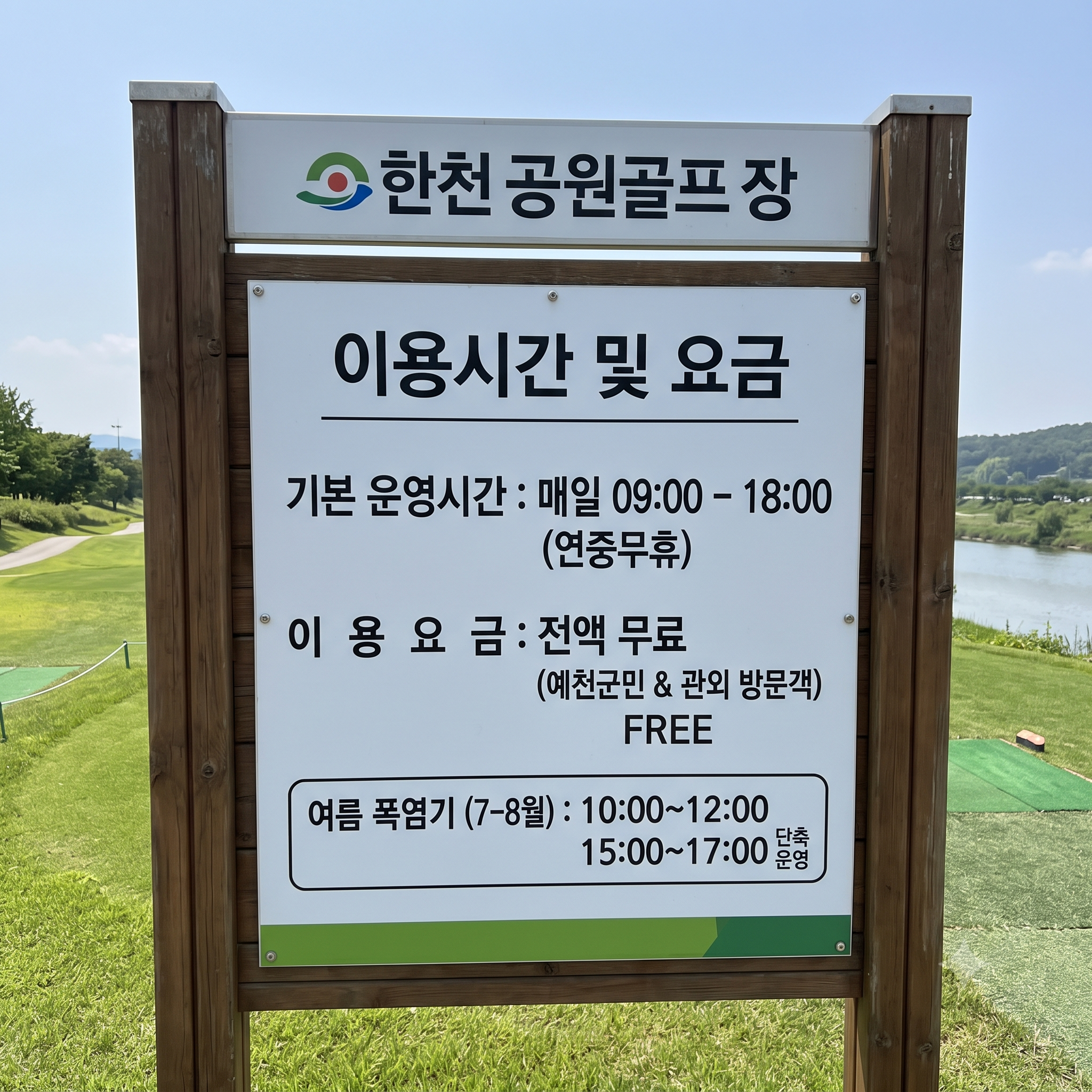 도심권 36홀 구장, 경북 예천 한천파크골프장 이용방법 총정리 (위치, 코스, 이용시간, 요금, 예약꿀팁 등)
