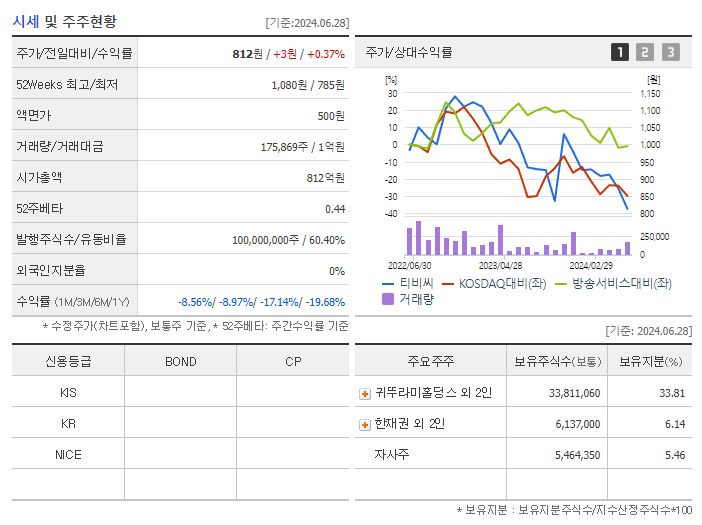 티비씨_기업개요