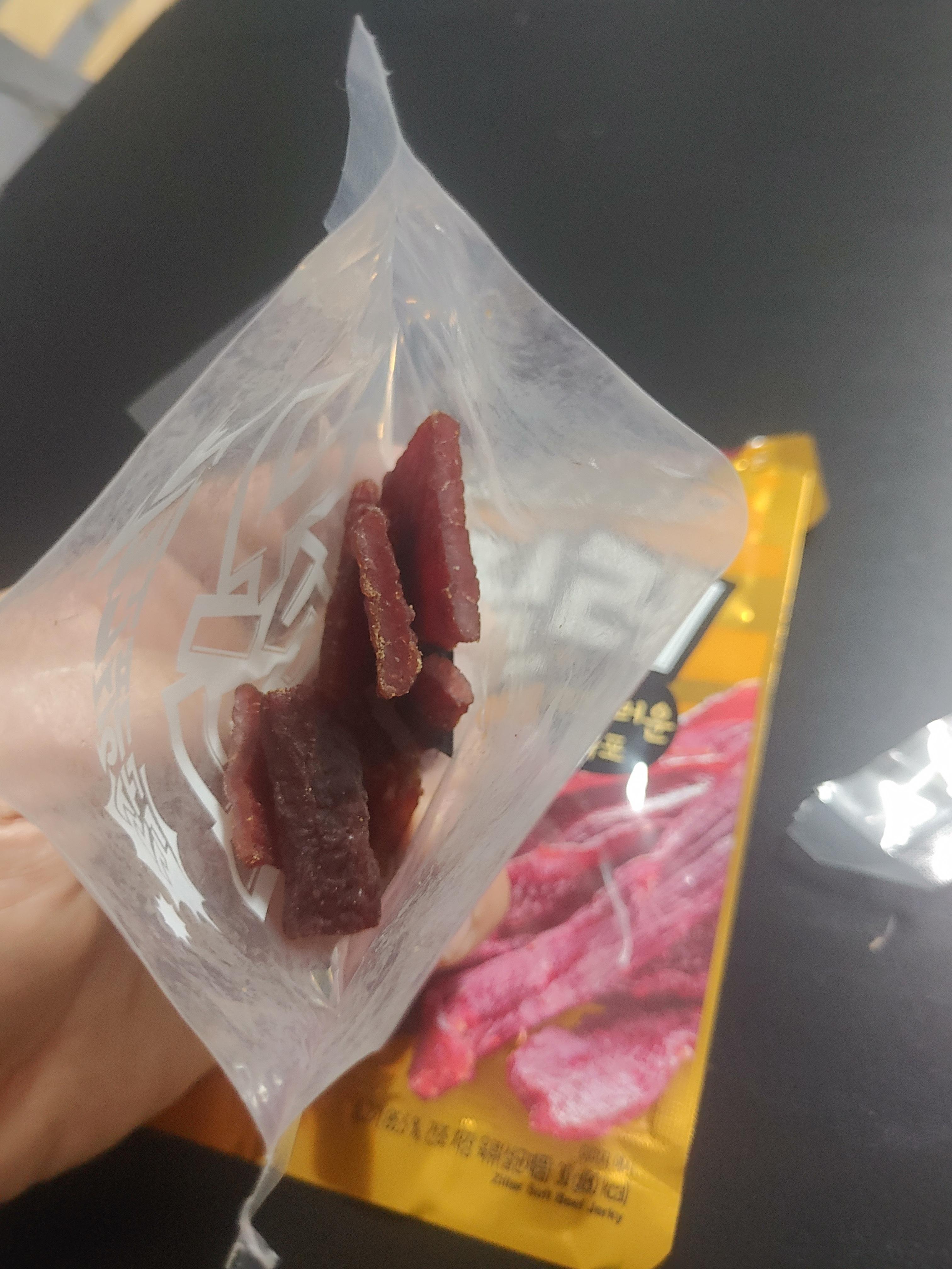 간단한 안주 질러 부드러운 소고기 육포