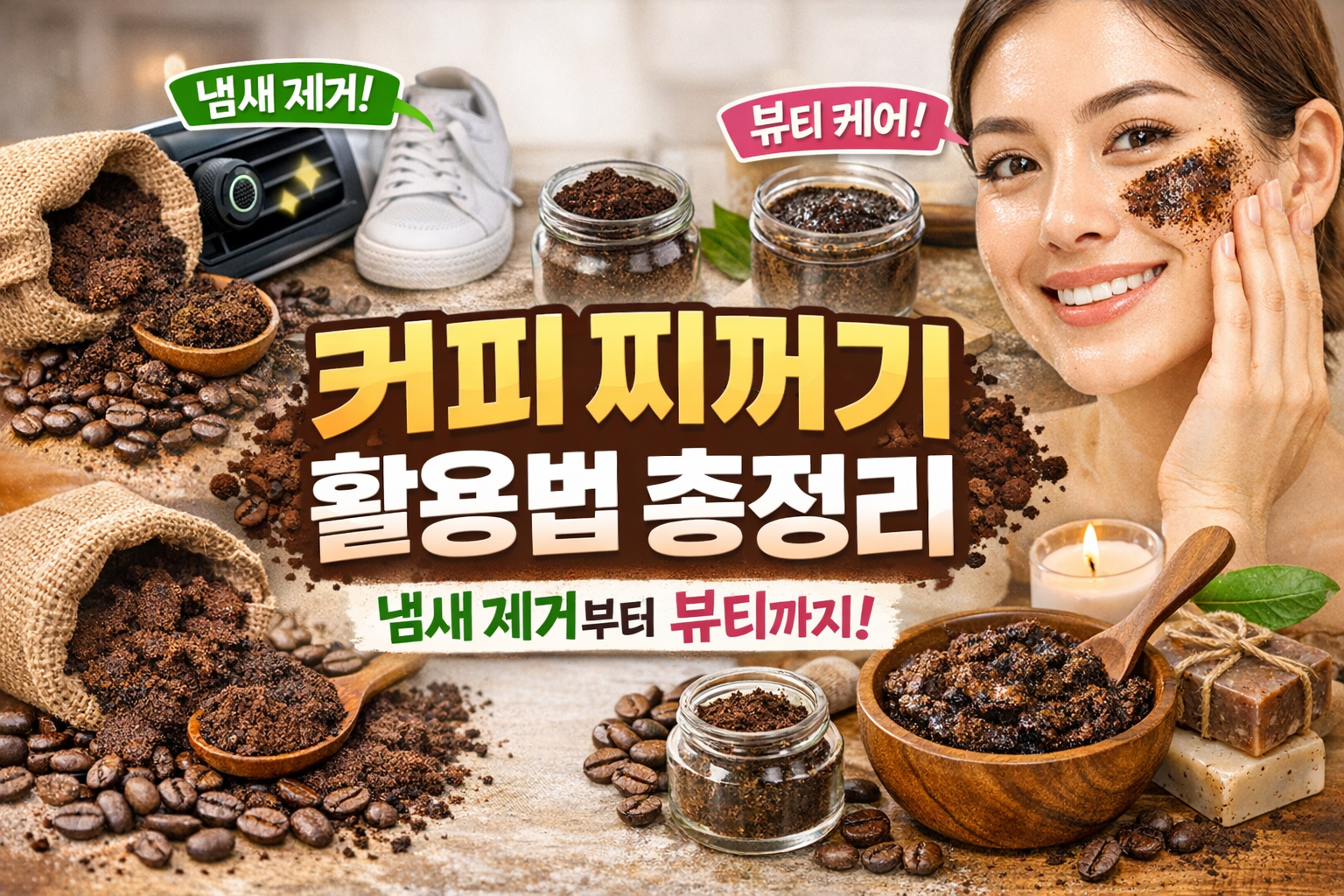 커피 찌꺼기 활용법