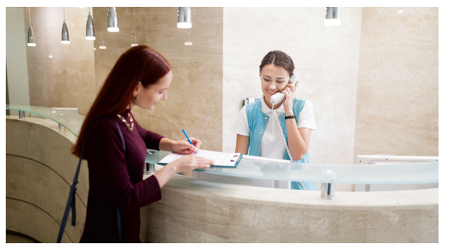 안내 및 접수사무원-하는일-업무환경-되는법-학과-전망