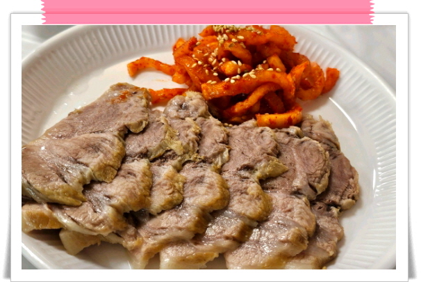 매일아침 위대한식재료 고추냉면 메뉴