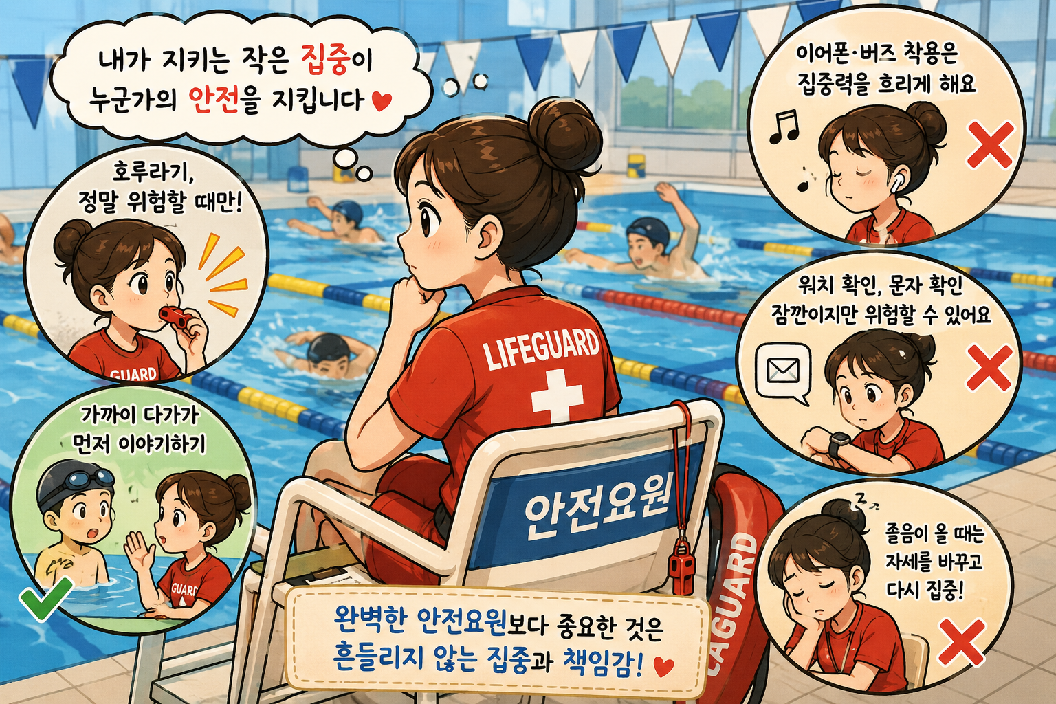 6년간 수영장 안전요원으로 일하며 스스로에게 던진 질문