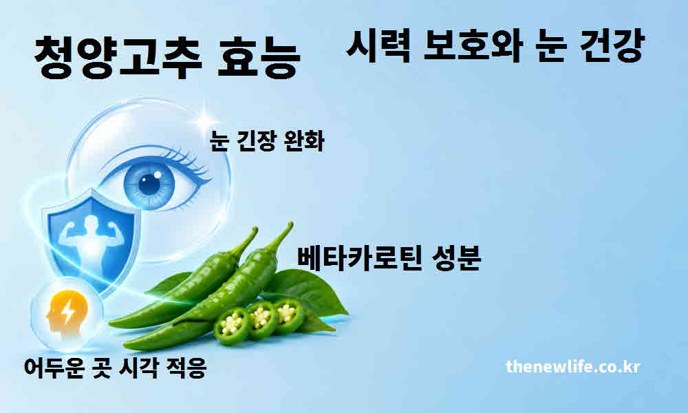 청양고추 효능 시력 보호 눈 건강