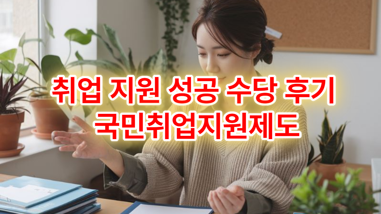 조기취업 지원 성공 수당 후기 국민취업지원제도