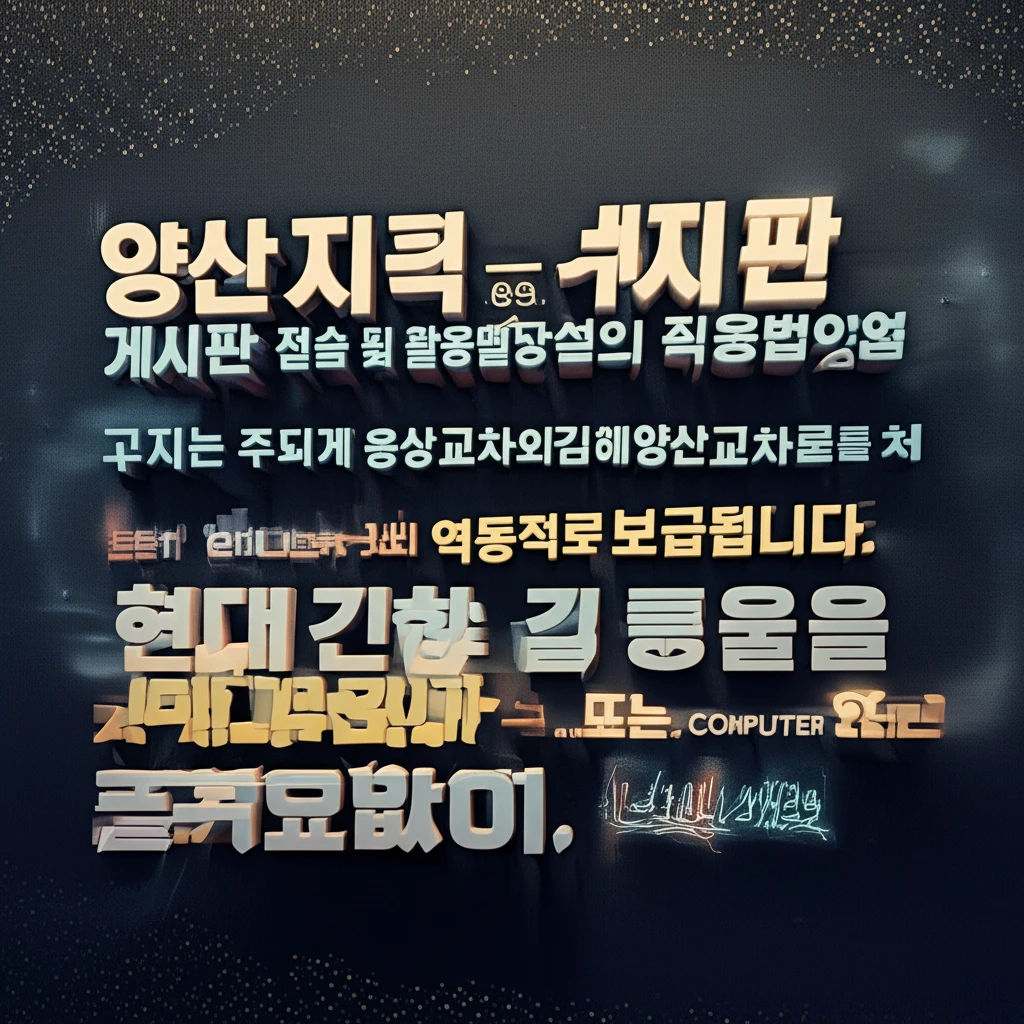 양산 지역 일자리 찾기 교차로 구인구..