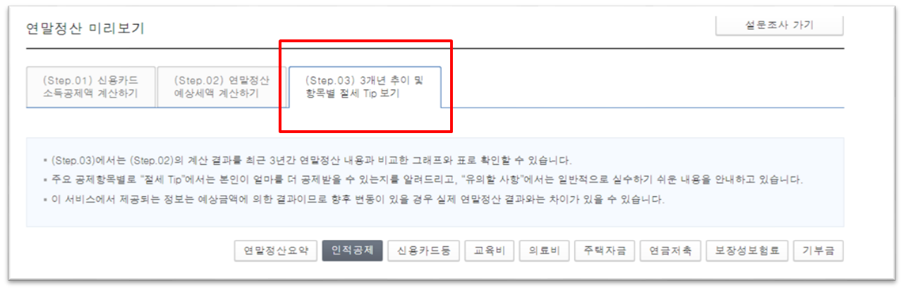 연말정산기간, 미리보기 및 절세팁
