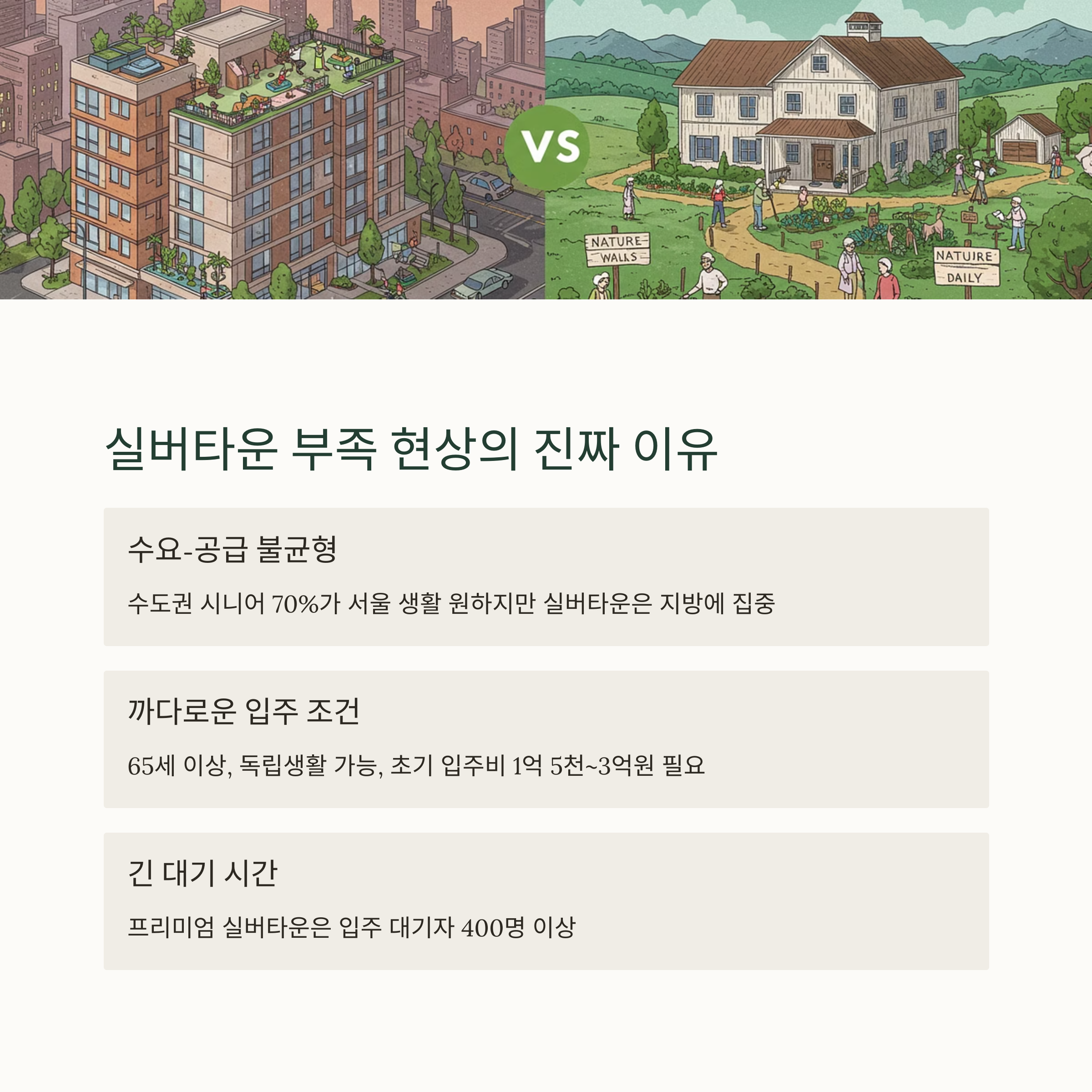 실버타운 입주 대기