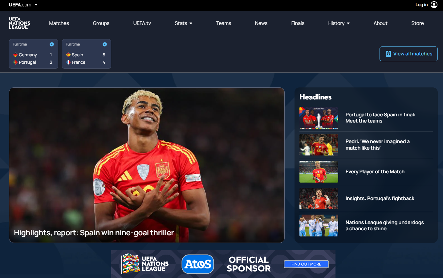 축구, UEFA 네이션스리그, 2025 결승, 포르투갈 vs 스페인, 크리스티아누 호날두, 라민 야말, 중계방송, SPOTV, 유럽 축구, 알리안츠 아레나