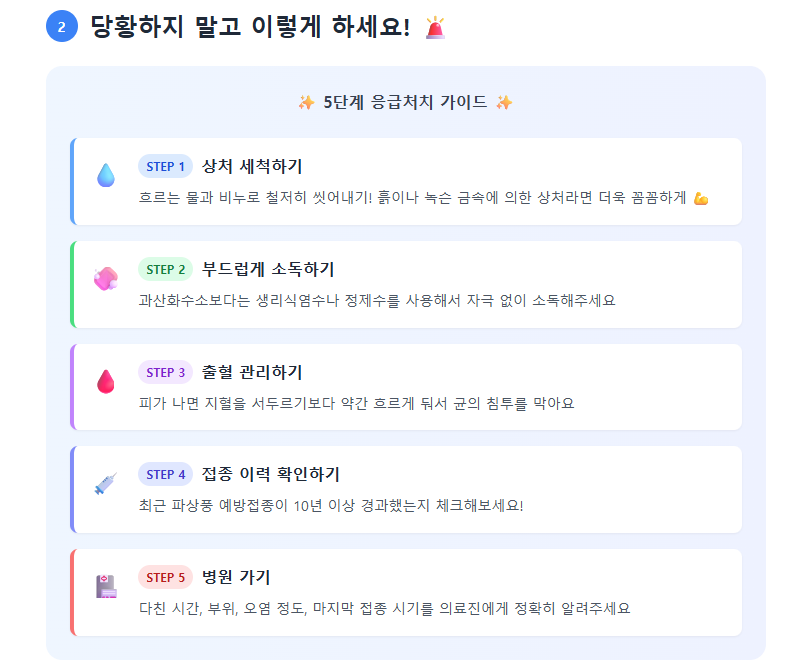 응급처지 가이드