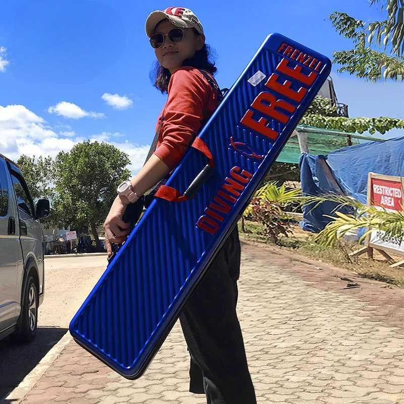 프렌젤 프리다이빙 하드케이스 롱핀 가방 핀백