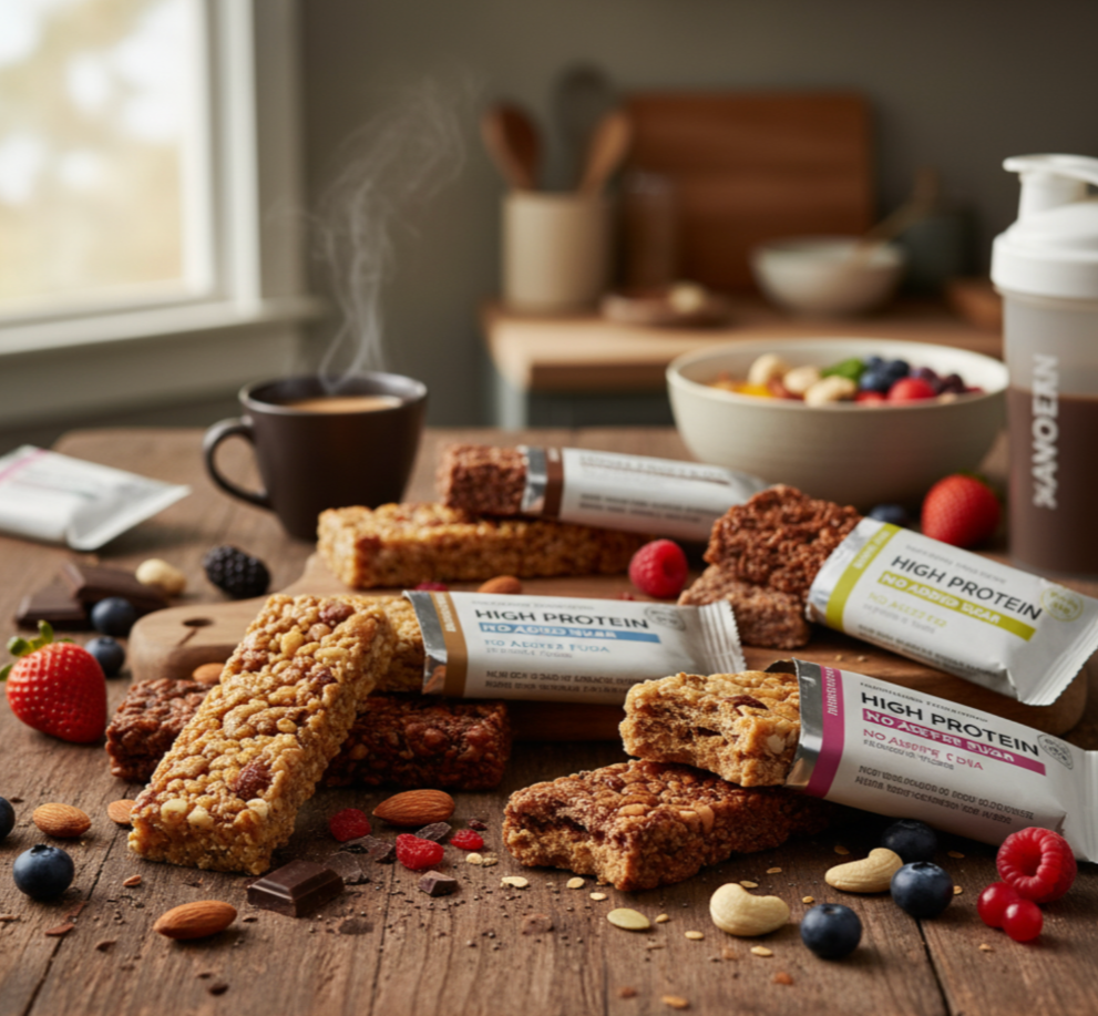 다이어트·혈당관리에 좋은 저당식품 간식 곤약젤리 프로틴바 제로칼로리 요거트 저당과자