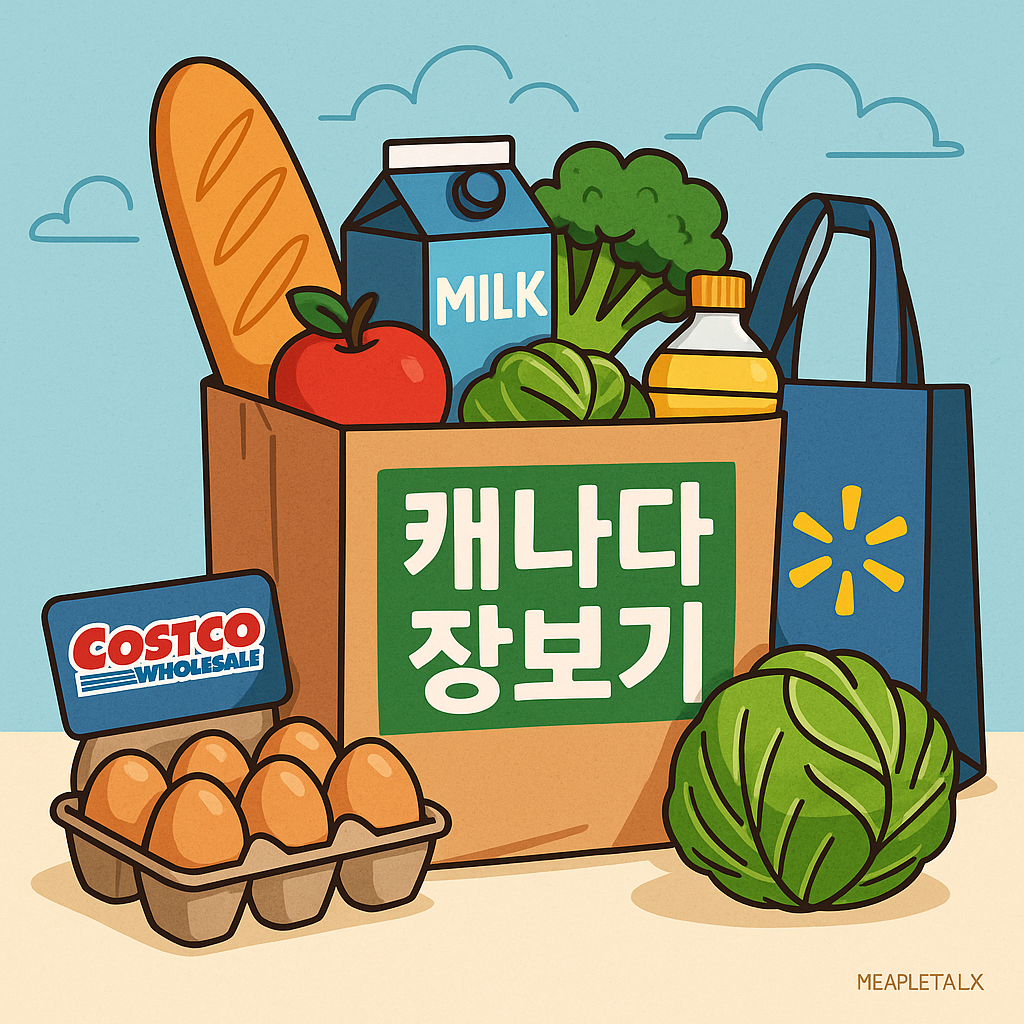 캐나다 장보기 - 마트별 장바구니