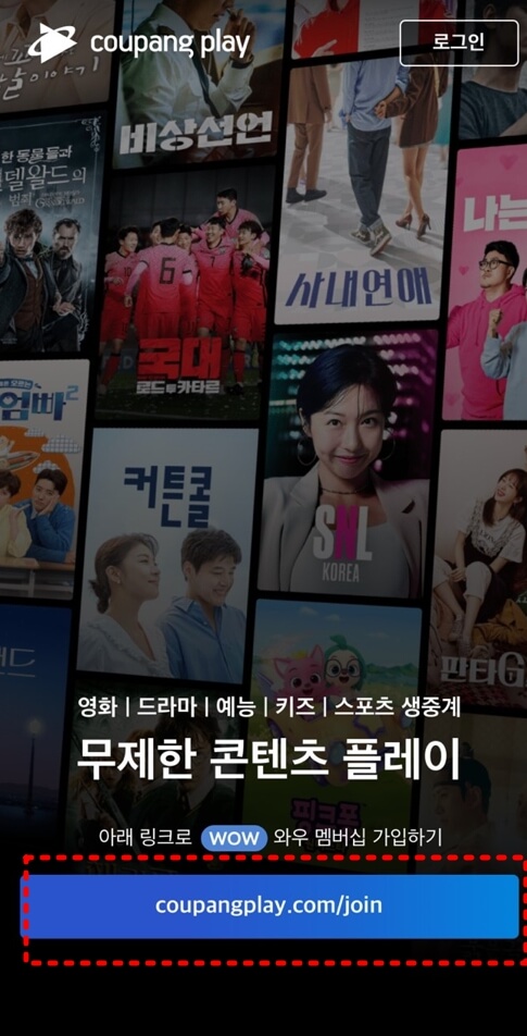 쿠팡플레이조인