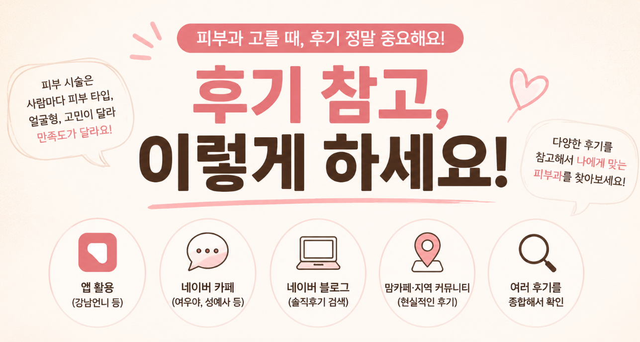 피부과 가기 전 후기 참고