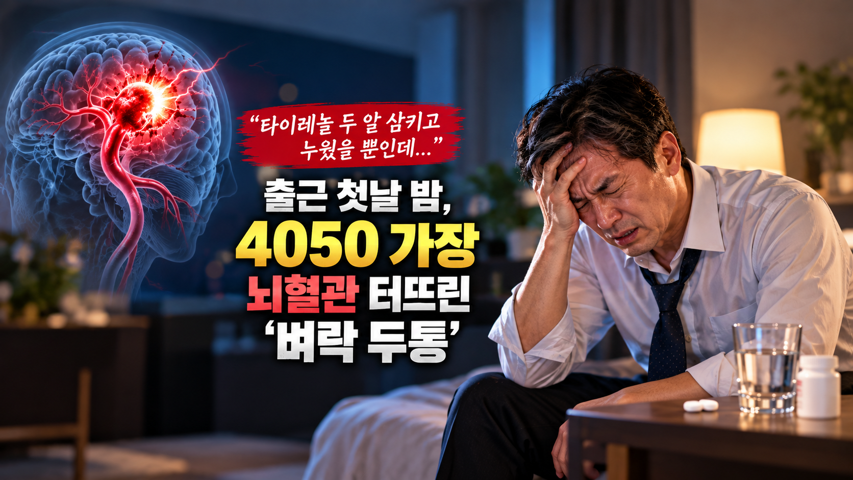 벼락 두통 (지주막하출혈, 뇌동맥류, 골든타임)
