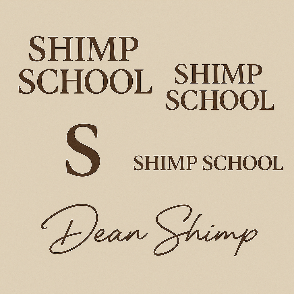 SHIMP SCHOOL S-로고 -학장 쉼프