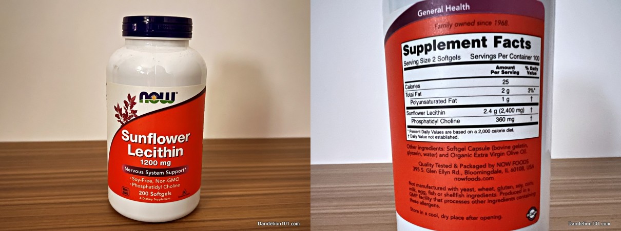 NOW Foods, 해바라기 레시틴, 1200mg, 200캡슐