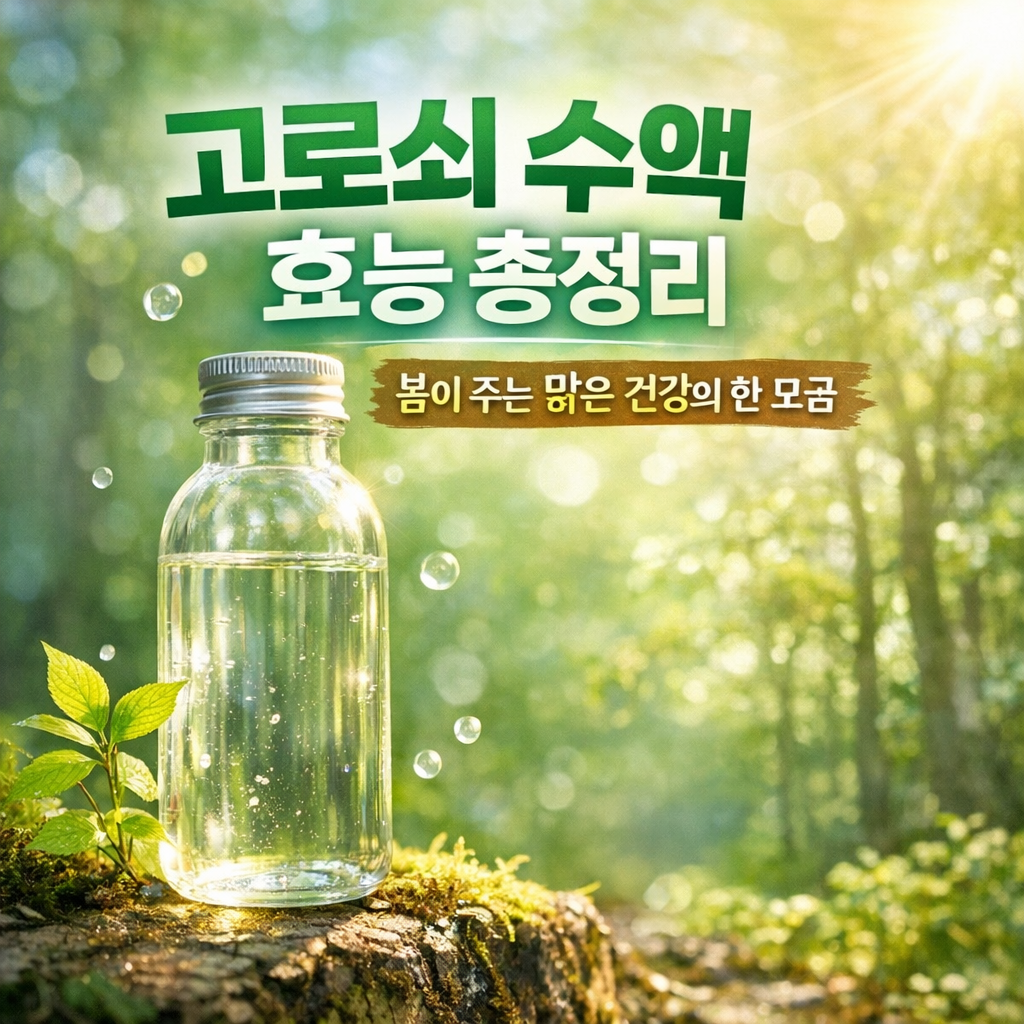 고로쇠 수액 효능 총정리 봄철 자연이 주는 건강한 한 모금