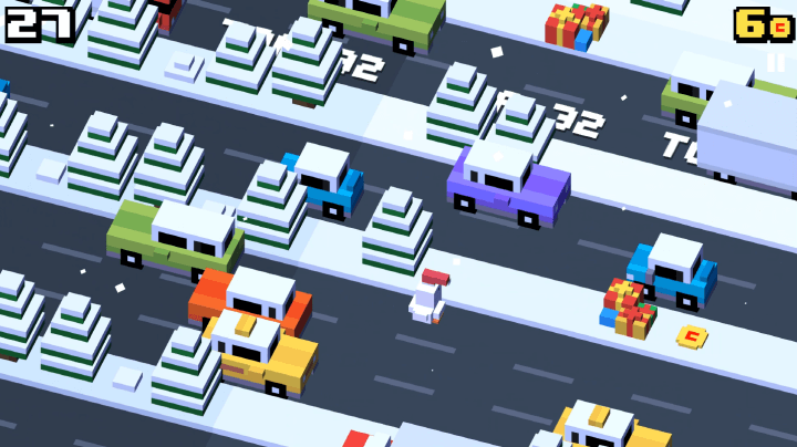 달려오는-자동차를-피해-길을-건너가는-화면