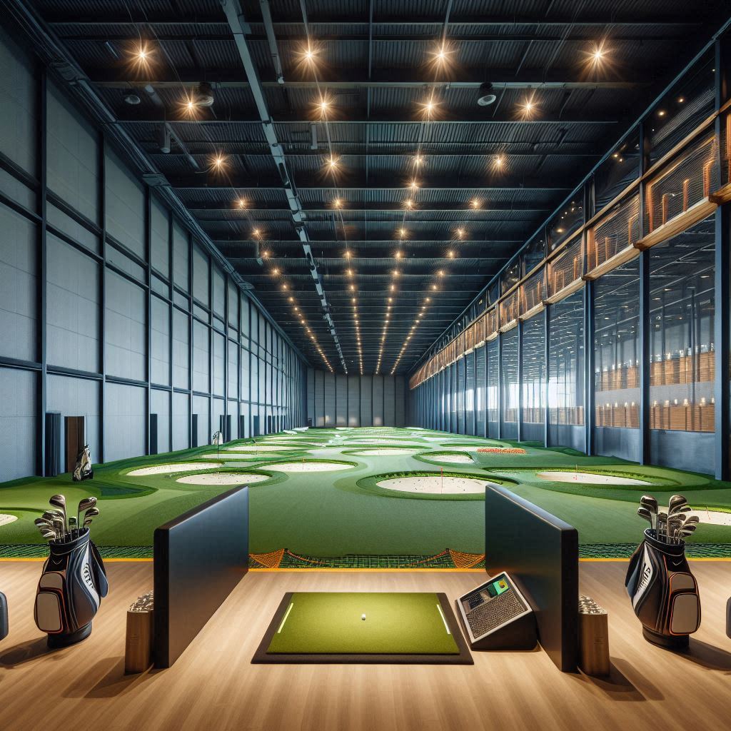 실내골프연습장 배경