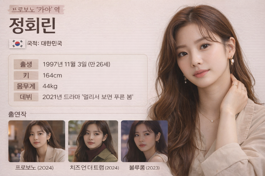 프로보노 카야 배우 정회린, 이 여배우 국적과 프로필 총정리