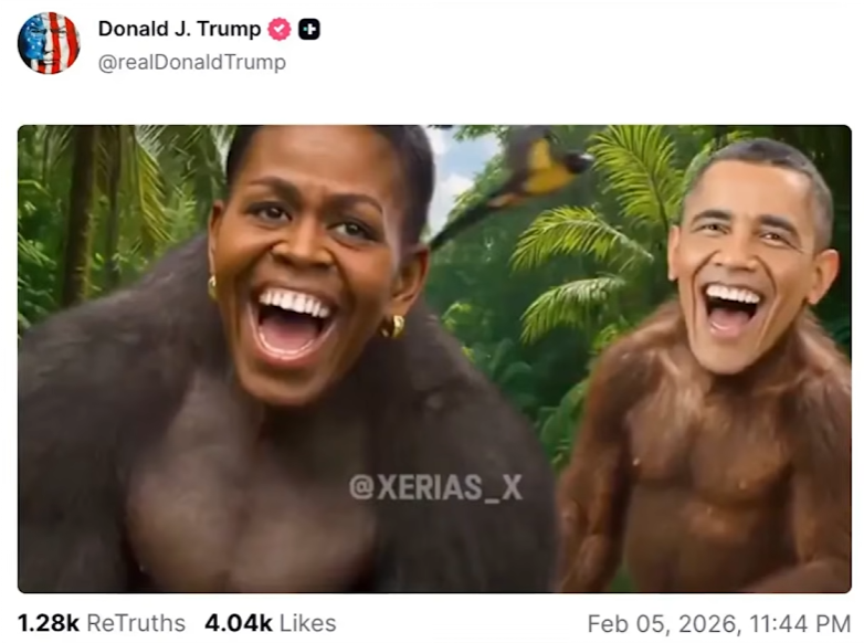 원숭이 오바마 이미지사진