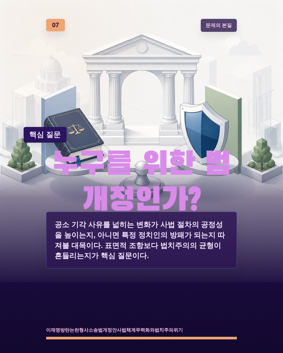 누구를 위한 법 개정인가?