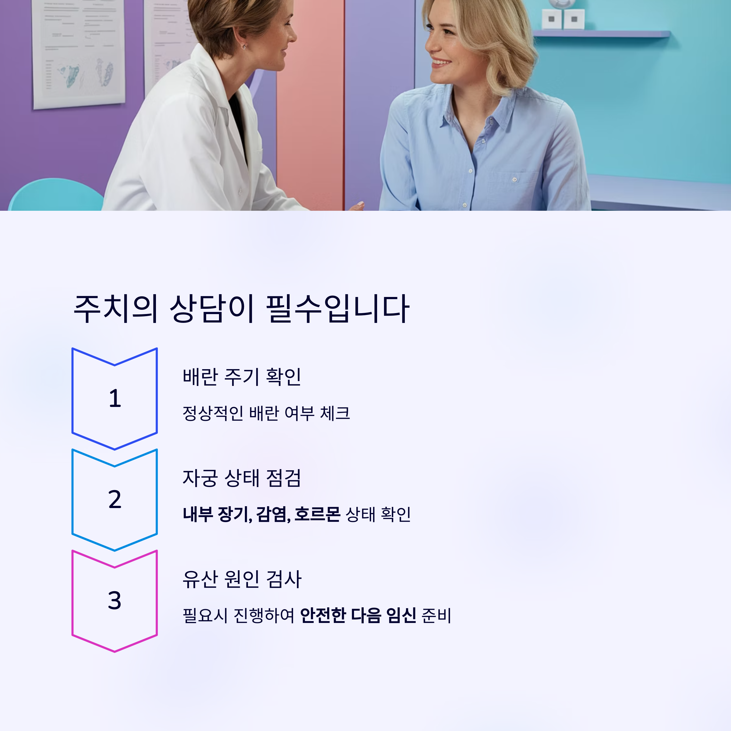 재임신 준비 &ndash; 주치의 상담 필요성