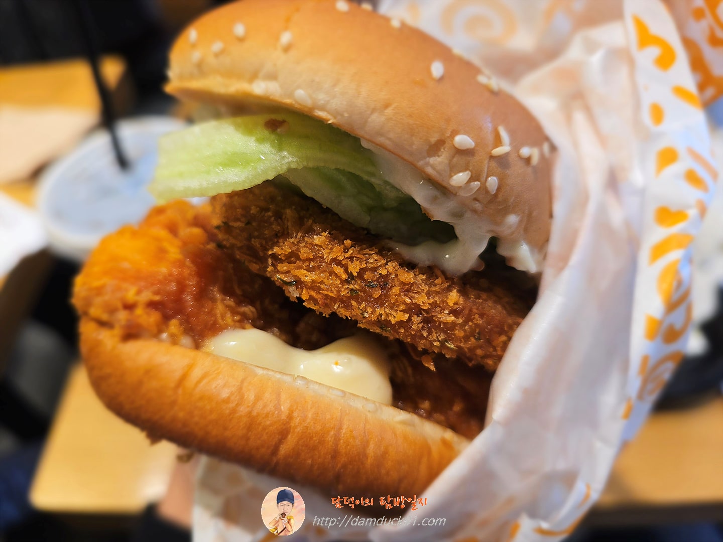 쉬림프싸이플렉스 버거