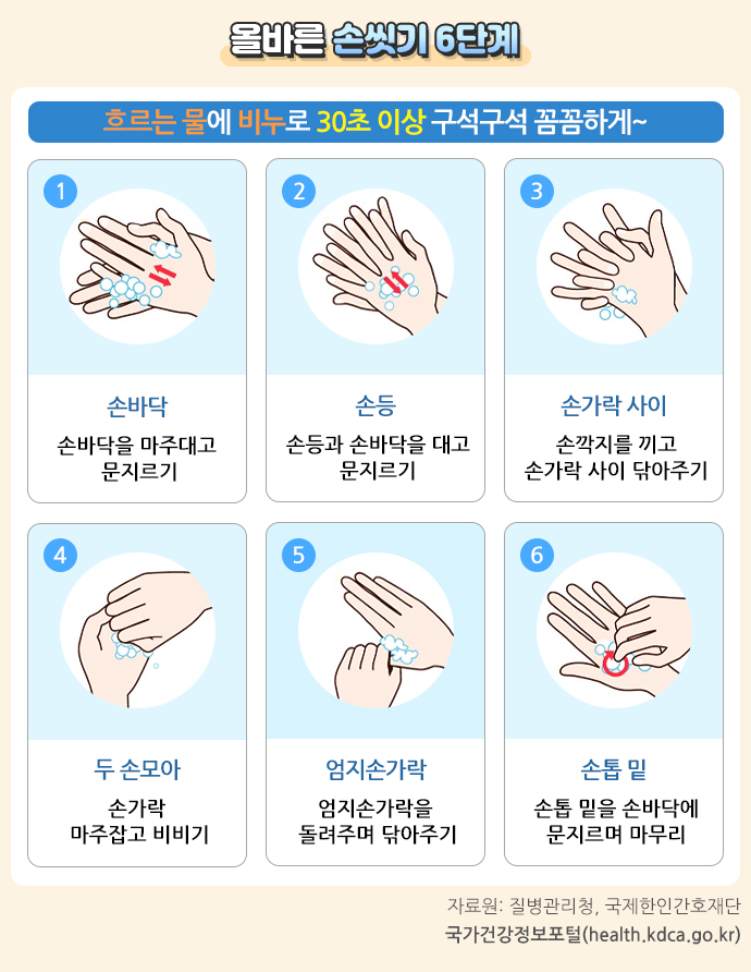 노로바이러스 손씻기