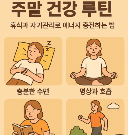 주말 건강 루틴 – 휴식과 자기관리로 에너지 충전하는 법