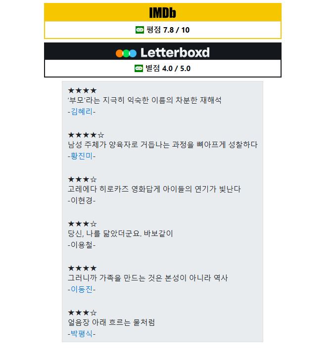 영화 평점 및 총평 사진