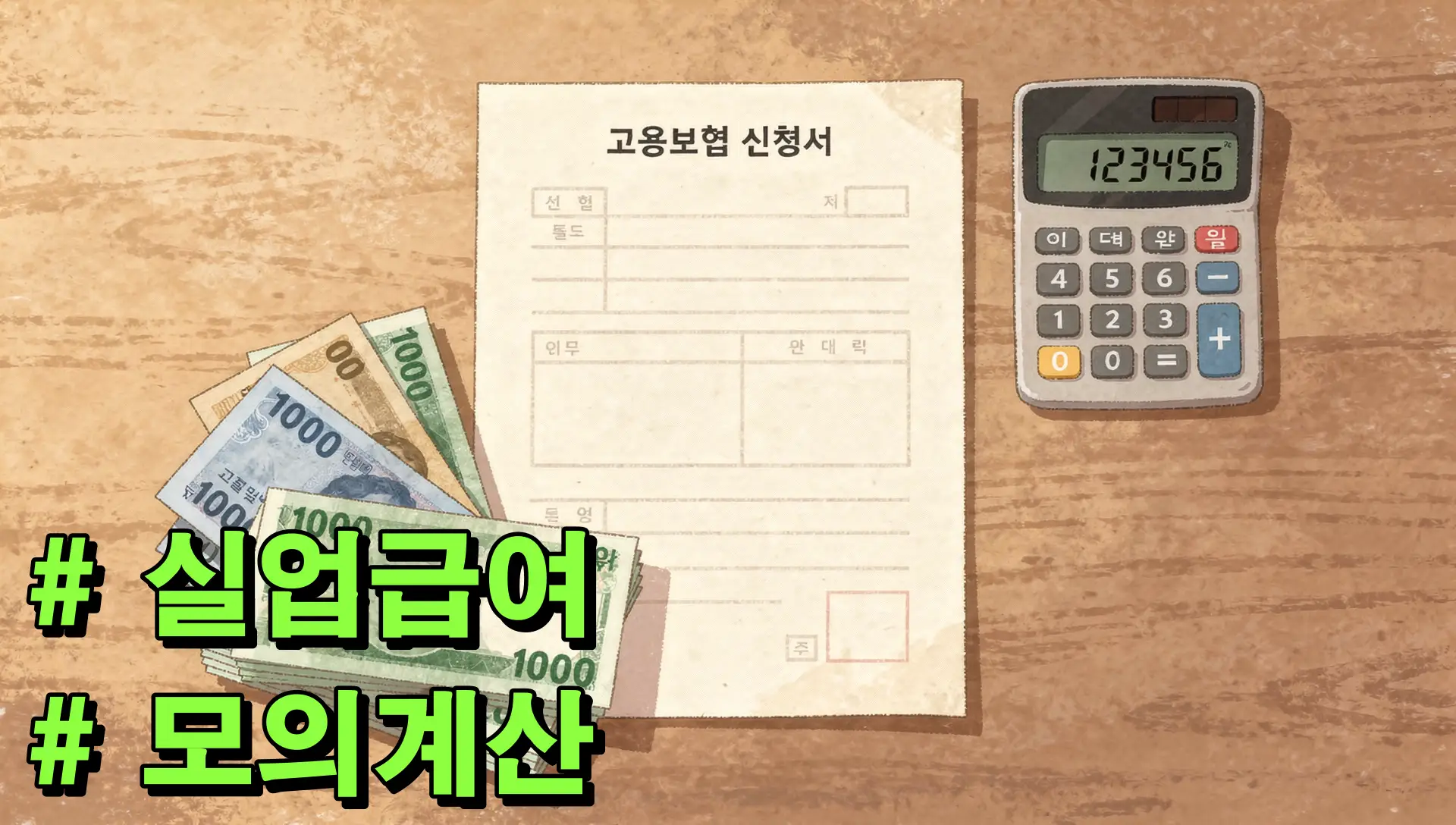 실업급여 모의계산