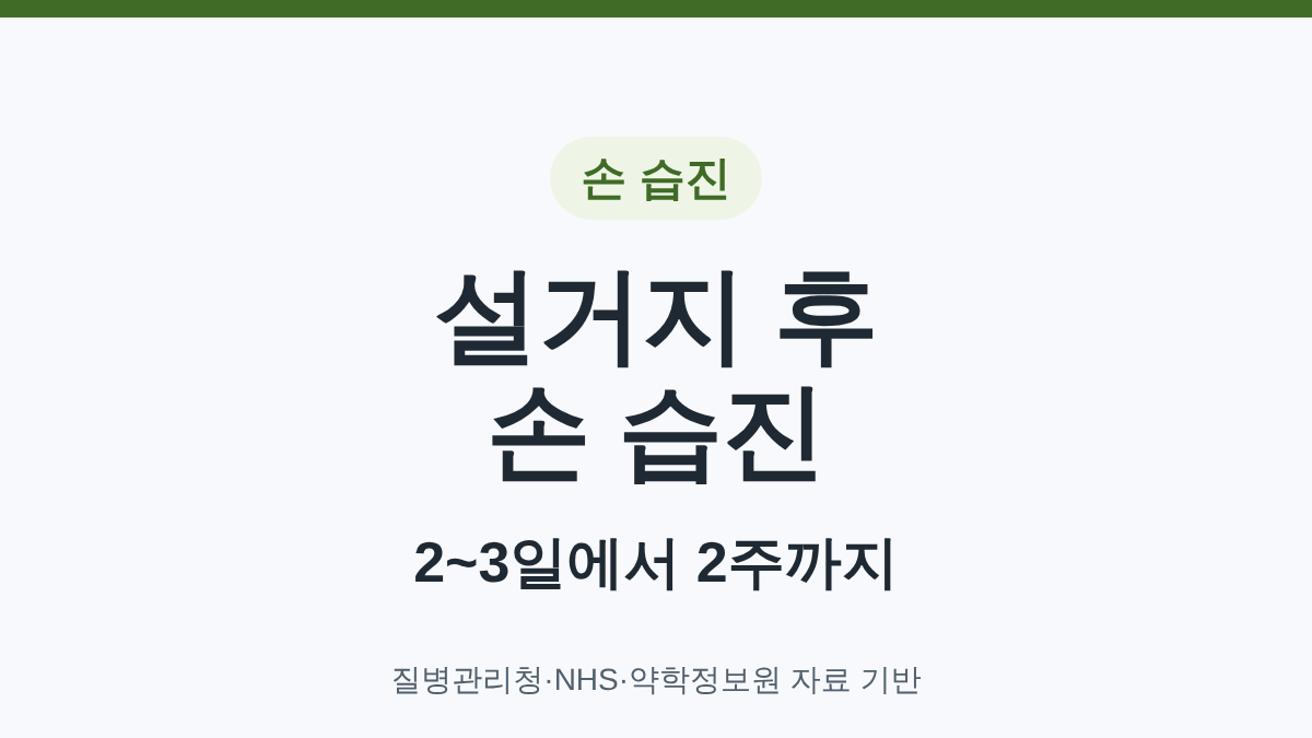 설거지 후 손 습진이 2~3일에서 2주까지 간 경험담 대표 이미지
