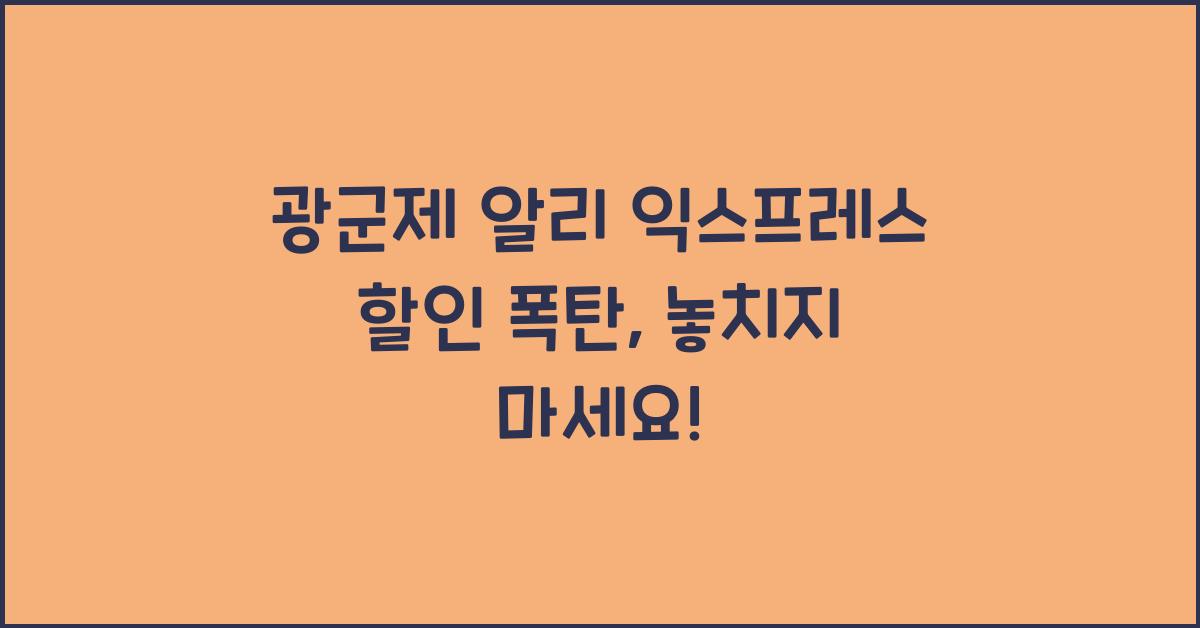 광군제 알리 익스프레스