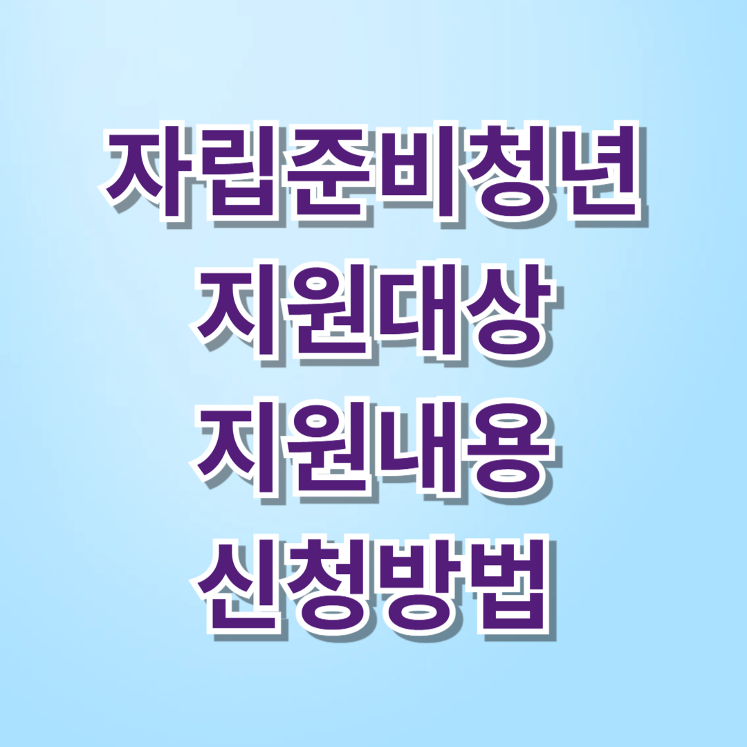 자립준비청년