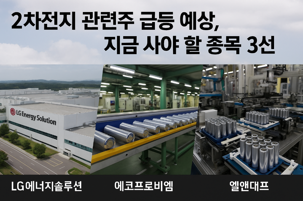 2차전지 관련주 급등 예상, 지금 사야 할 종목 3선