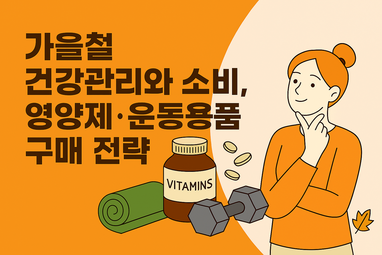 가을철 건강관리와 소비, 영양제 운동용품 구매 전략