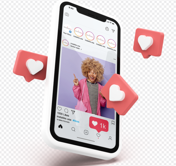 인스타그램 화면이 나온 사진