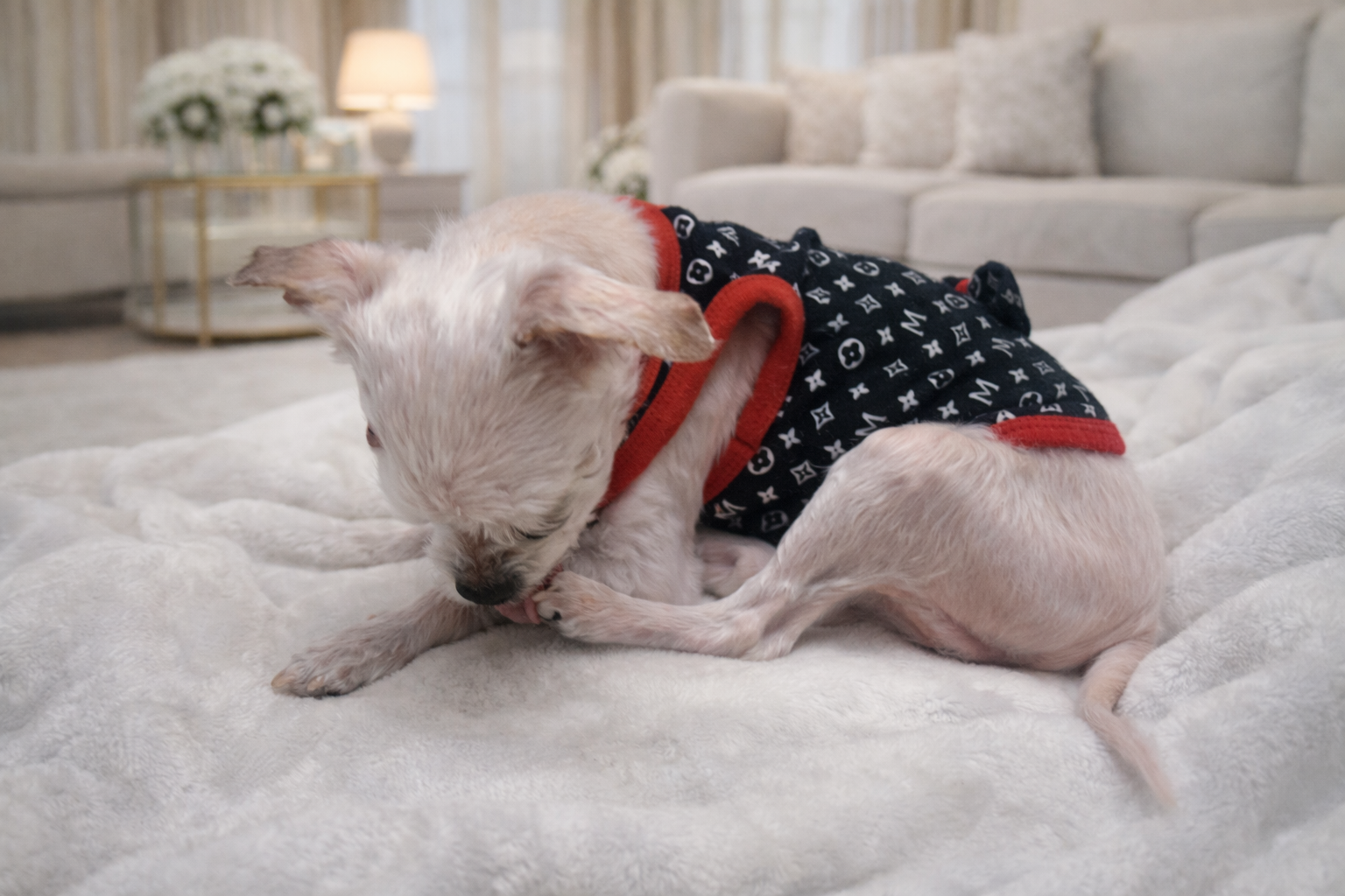 발을 계속 핥는 행동 (발사탕)