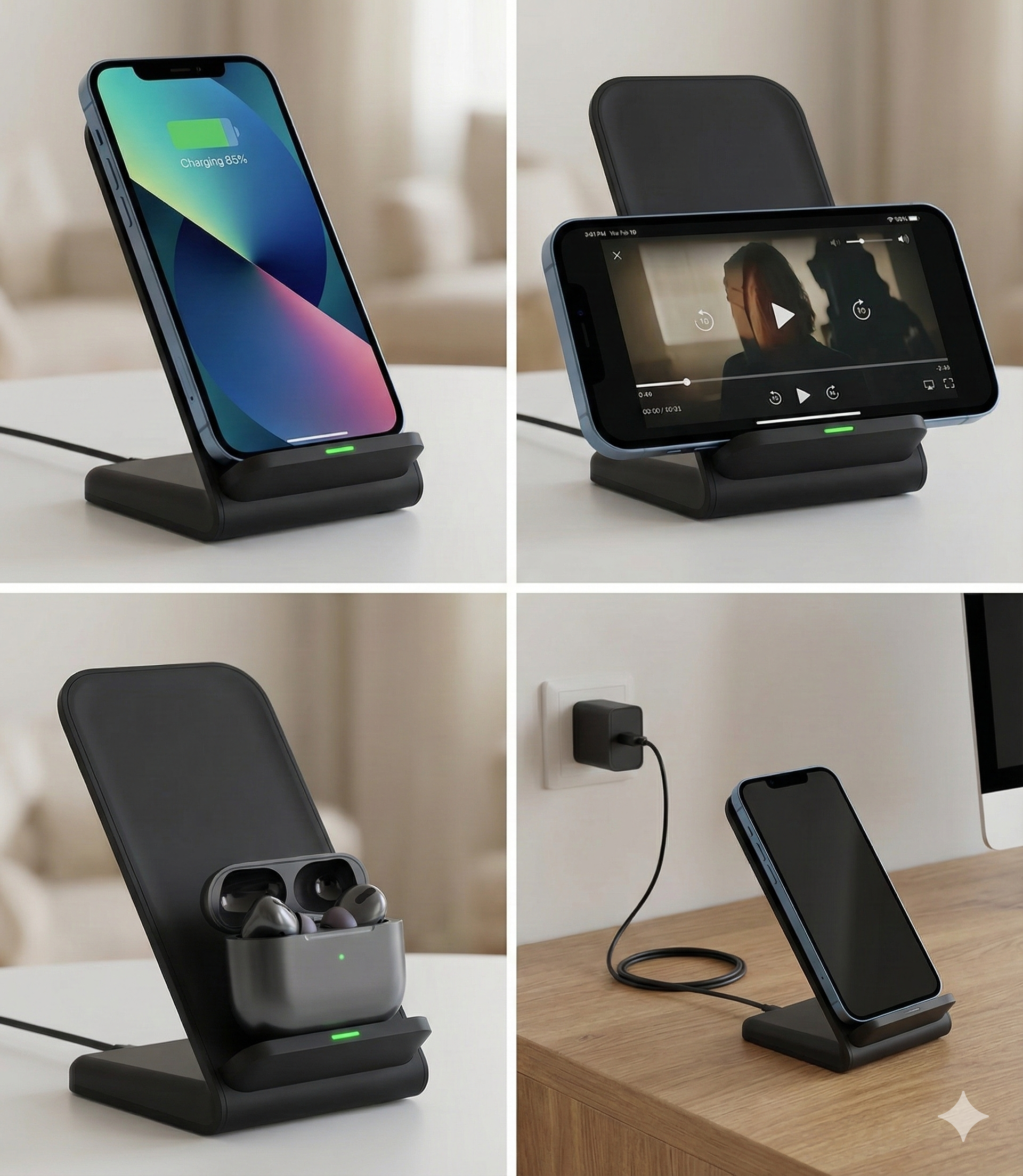 스피디 15W 고속 무선충전 거치대