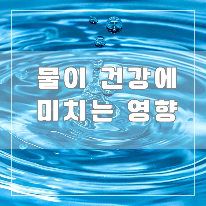 물이 건강에 미치는 영향